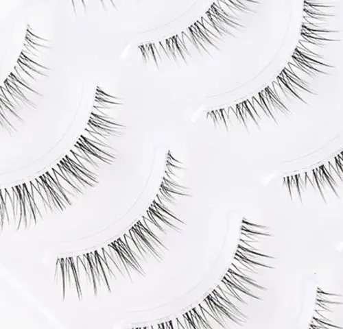 Eyelashes - Natural - 5 pairs - Shape Annie - Black